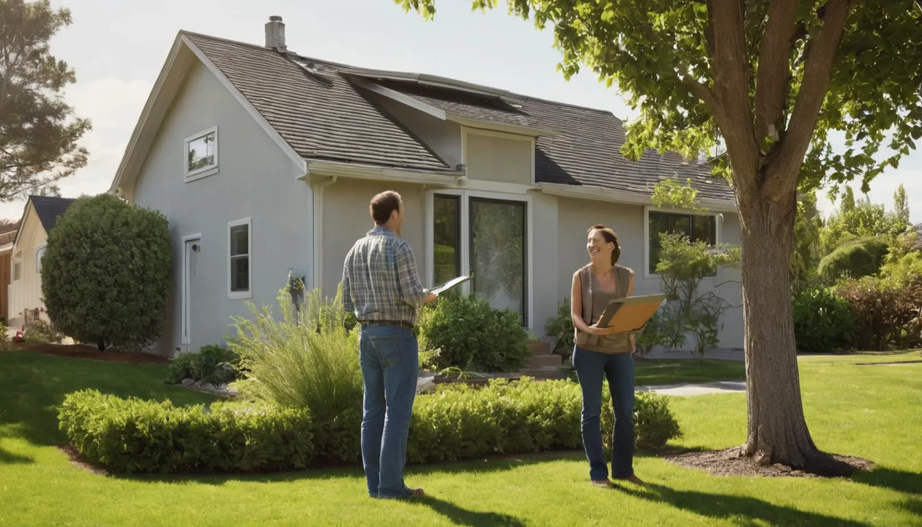 Homeowner reviewing tree safety tips with a local provider in the Dallas area